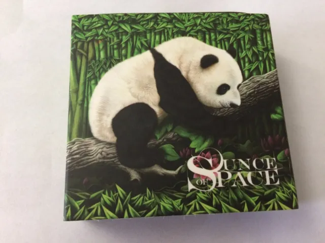 2016 Chinese Panda Silver OUNCE OF SPACE Nantan Meteorite Coin w/COA