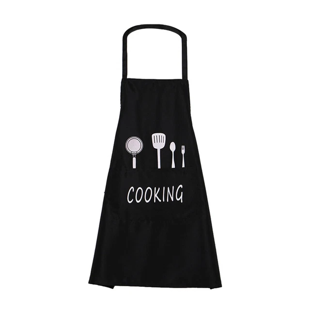 Delantal de cocina Chef con patrones de dibujos animados impermeable transpirable
