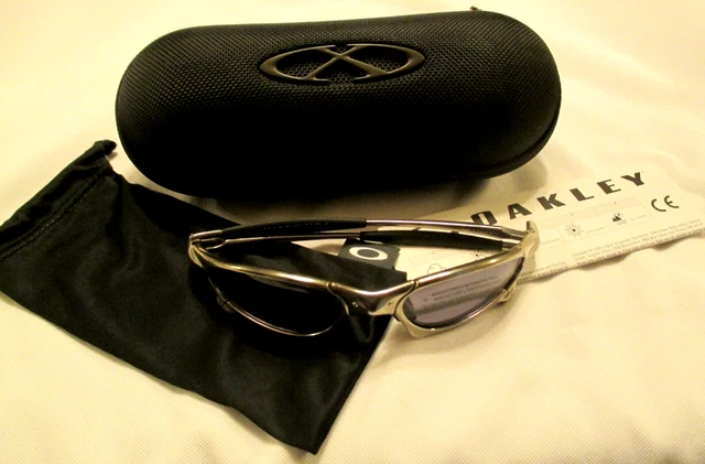 Oakley Penny X Metal Pb016931 Polished Chrome W Black Iridium Sunglasses Vintage