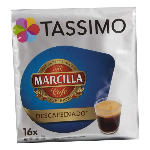 Capsulas Tassimo Marcilla Cafe Descafeinado 80 Bebidas