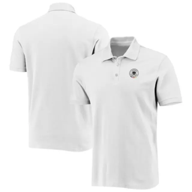 Germany Football Polo Shirt (Size L) Men's DFB Small Crest Polo Shirt - New