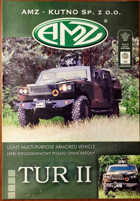 AMZ Tur II Light multi-purpose armored vehicle (Polish HMMWV) advert triplet