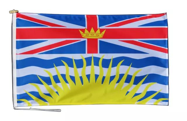British Columbia Kanada Flagge 3'x2' (90 cm x 60 cm) mit Seil und Kipphebel