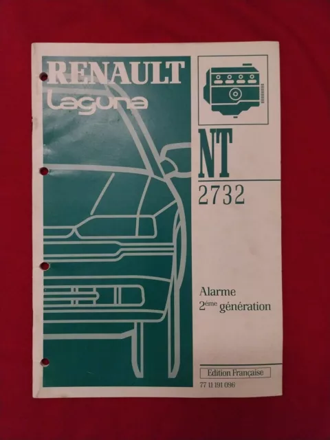 Manuel Reparation atelier Renault Laguna NT 2732 Alarme Generation 2 X56X 1997