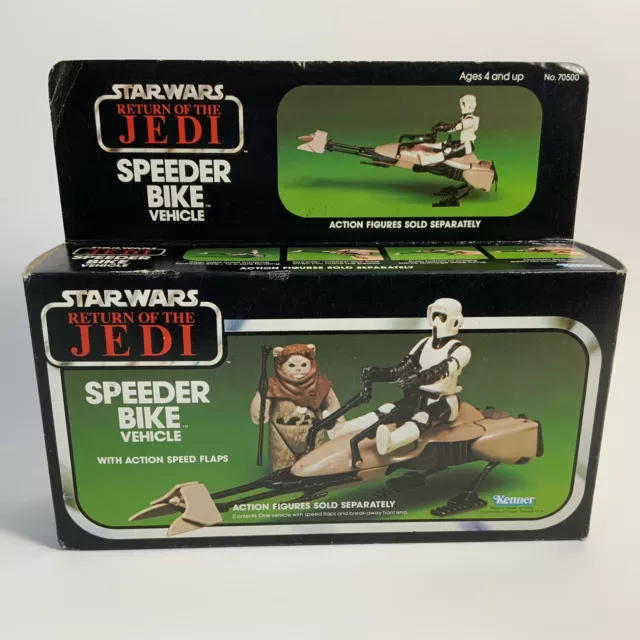 Vintage 1983 Kenner Star Wars ROTJ Speeder Bike Vehicle FACTORY SEALED BOXED SIB