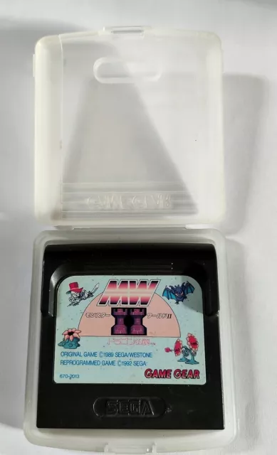 RARE Jeu Monster World II 2 - SEGA Game Gear- très bon état, jeu avec boîtier. 