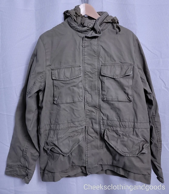 Gap Green Utility / Military Hooded Jacket Men's Size SMALL