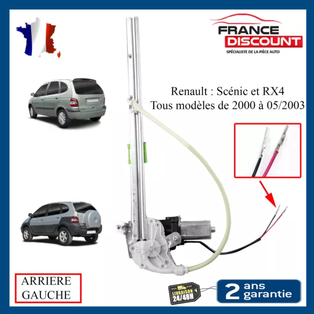 Leve Vitre Avec Moteur Arriere Gauche Prévu pour Scenic 1 (1997-2003) 7700437156