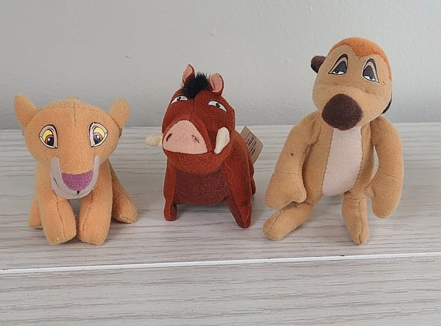 1998 Disney Lion King II Simbas Pride McDonalds Happy Meal Plush Lot Of 3