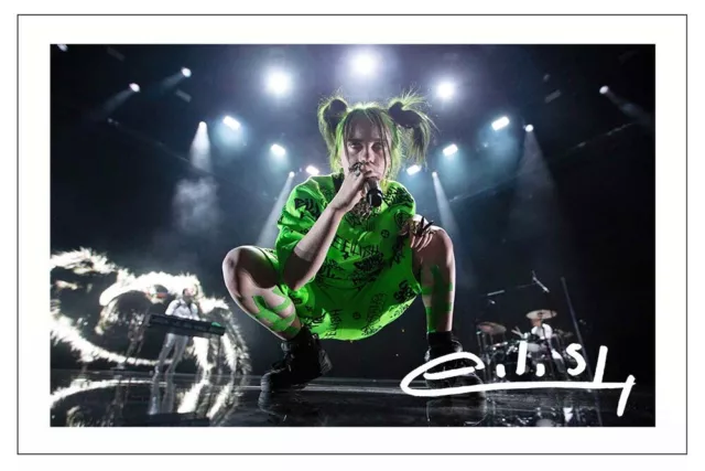 Billie Eilish Signed Photo Print Autograph Music