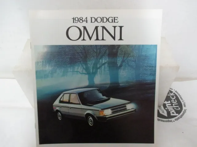 Mopar NOS 1984 Dodge Omni Canadian Factory Sales Brochure DOC-84-E