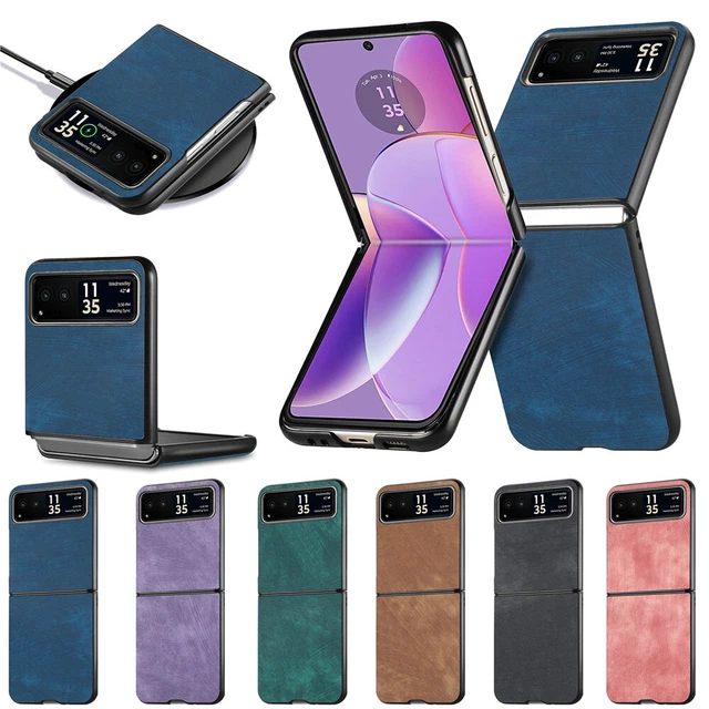 For Motorola Razr 40 / 40 Ultra Case Shockproof Retro Matte Leather Back Cover