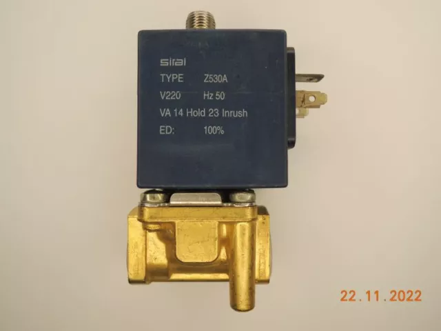 Sirai Pony Elektromagnetventil Typ Z530A  220V / 50Hz  L 336 1/4" - Art. 01867