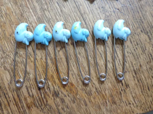 Baby World Vintage Baby Diaper Safety Pins for Cloth Diapers NOS