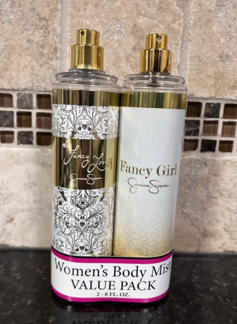 Fancy Girl & Fancy Love by Jessica Simpson, 8oz Body Spray 2 Pack Fragrance Mist