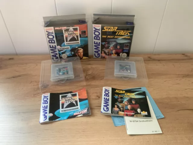 GameBoy Spiele Star Trek & Star Trek TNG in OVP, Top Zustand