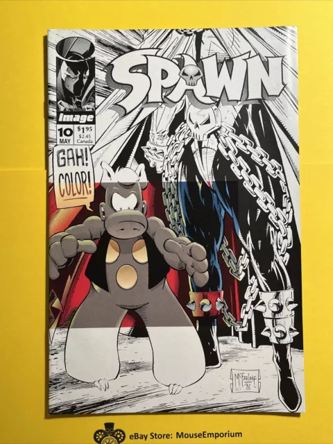 Spawn #10 (May '93; Image) - Todd McFarlane & Dave Sim; Cerebus - Bag & Boarded