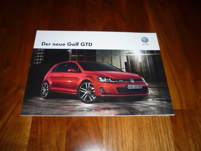 VW Golf GTD Prospekt Brochure Depliant Folleto 02/2013