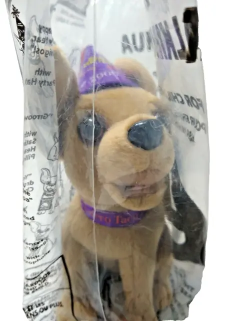 2000 NRFB 6" Taco Bell Dog Chihuahua Happy New Year amigo Plush Stuffed Talking