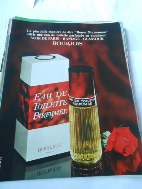 Publicité advertising 1967  Eau de Toilette Parfumée Ramage Glamour Bourjois