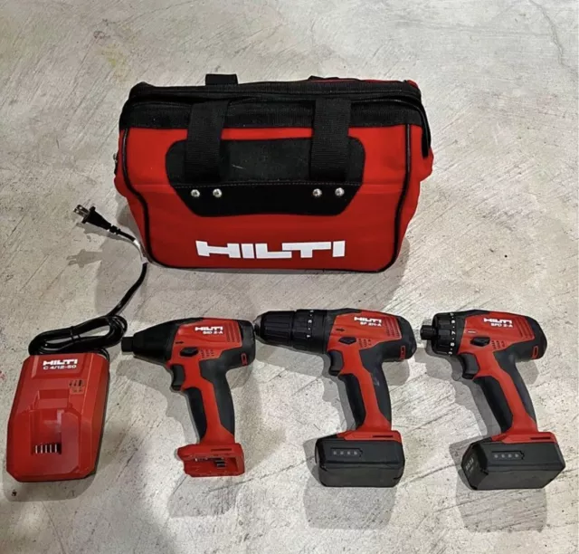 Hilti 12 Volt Lithium-ion Rotary Hammer, Impact, Driver Drill free Shipping CDN