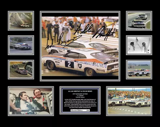 Allan Moffat Colin Bond 1977 Bathurst 1-2 Finish Signed Limited Edition Frame 2