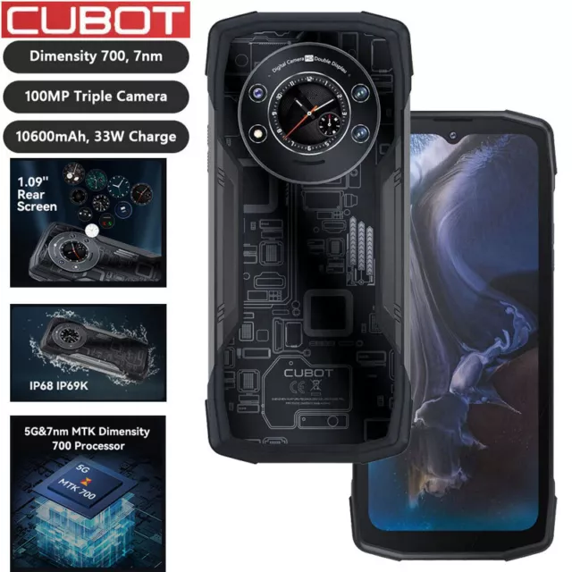 Cubot KingKong Star 5G Dimensity 700 7nm Rugged Phone 24GB+256GB 10600mAh  100MP