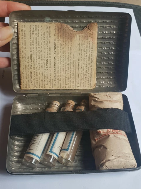 ANCIENNE TROUSSE MÉDICALE d'urgence de premier secours La Poste 1958 Facteur EUR 59,90 - PicClick FR
