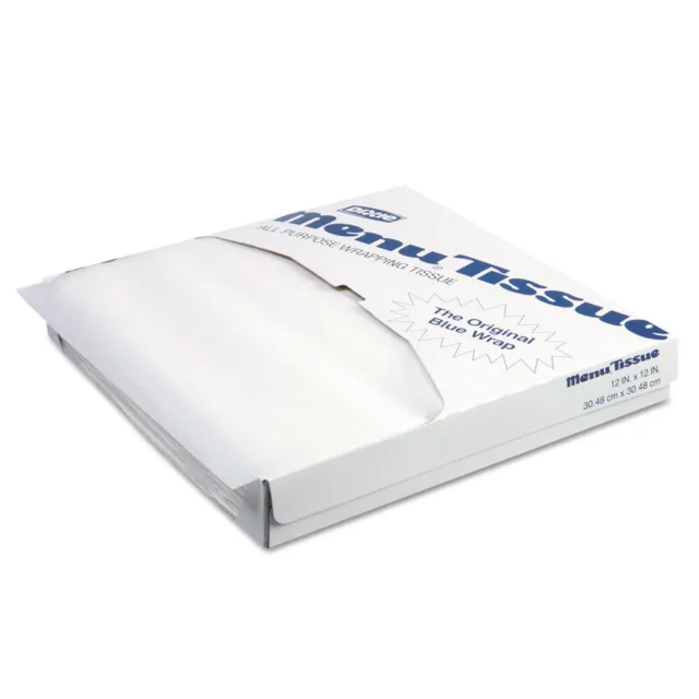 Dixie Menu Tissue Untreated Paper Sheets - White (10/Carton)