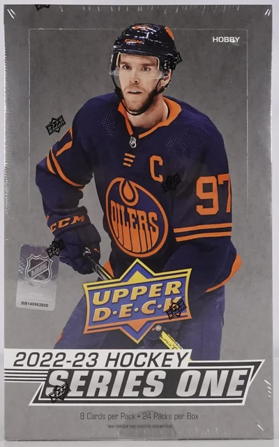 2022-23 Upper Deck Series 1 Hockey SEALED HOBBY BOX - 6 Young Guns