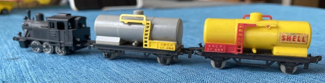 4 ATTELAGES À choquelle pour wagons ou locomotives JEP HORNBY LR ou autre EUR 10,00 - FR