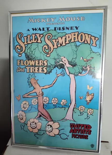 Disney's Silly Symphony Movie Poster FRAMED Flowers and Trees