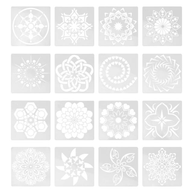 16 piezas Colorear para recortes de girasol Herramientas de azulejos pintado niño