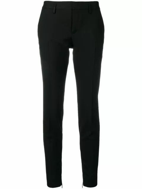 NWT Saint Laurent YSL Black Gabardine Wool Skinny Pants Trousers 44 US 12 $890 2