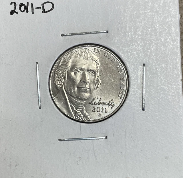 2011 -D 5c Jefferson NICKEL DOUBLE DATE VERY NICE