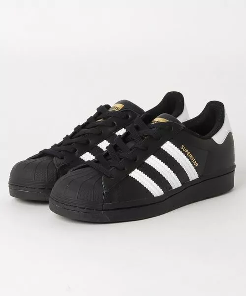 adidas Originals Superstar Black White Gold Men Women Unisex Classic Shoe  EG4959