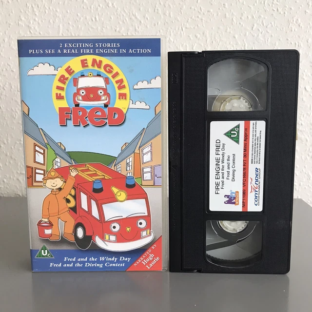 FIRE ENGINE FRED - Vhs Video - Fred And The Windy Day + The Diving