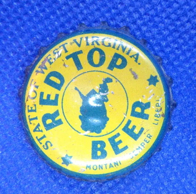 Vintage Red Top Beer Bottle Cap West Virginia
