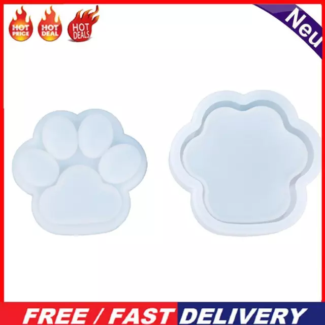 Box Resin Molds Cat Paw Shape Epoxy Molds for Resin Crafts DIY Home Decor