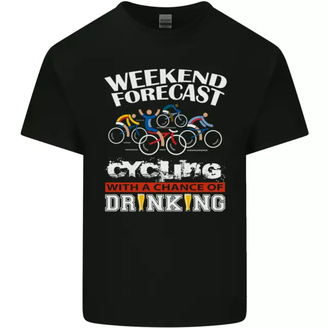 Weekend Forecast Cycling Cyclist Funny Mens Cotton T-Shirt Tee Top