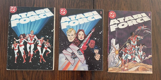 1982 Atari/DC ATARI FORCE mini comics # 1 2 3