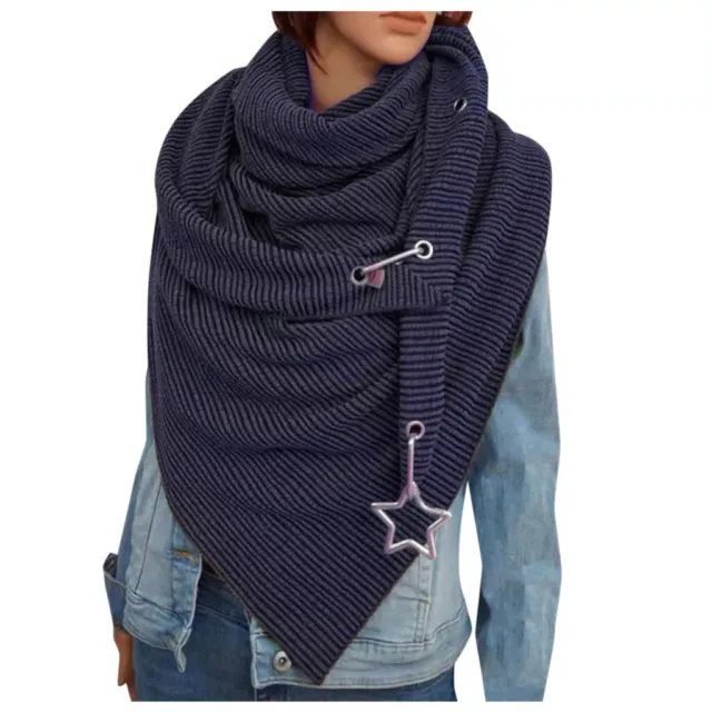 Women Solid Scarf Fashion Retro Female Multi-Purpose Shawl Scarf 2