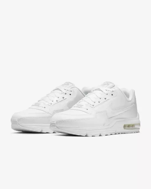 Nike Air Max LTD 3 Triple White 687977-111 Men's Shoes NEW