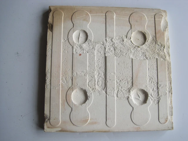 ANTIQUE RELIEF MOULDED & MAJOLICA GLAZED ART NOUVEAU TILE - H. RICHARDS - c1907 2