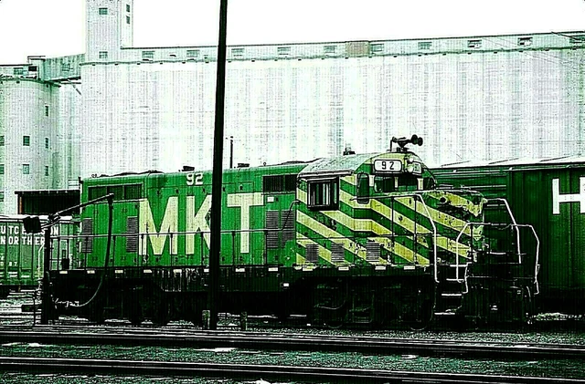 Original Kodachrome Slide Mkt Railroad Gp-7 #92 Fort Worth, Tx February 21, 1989