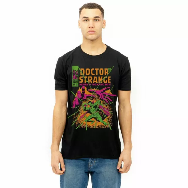 Marvel Mens T-shirt Doctor Strange Master Black S-XXL Official