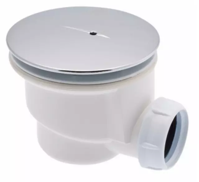 Bonde de douche capot ABS chromé sortie horizontale ø90 NICOLL 0205070