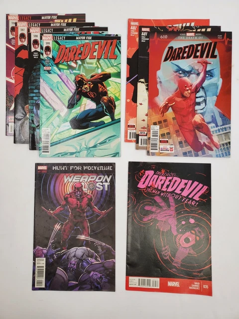 Lot of 9 Marvel Comics Daredevil