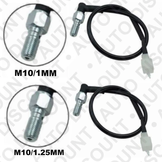 Interrupteur Universel Feu Stop Hydraulique Moto - M10x1.25mm Double Boulon Banjo - 1 Pièce