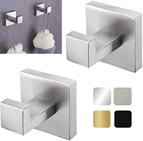 Towel Hooks For Bathrooms Brush Nickel Stainless Steel 304 Robe And Coat Hook Mo